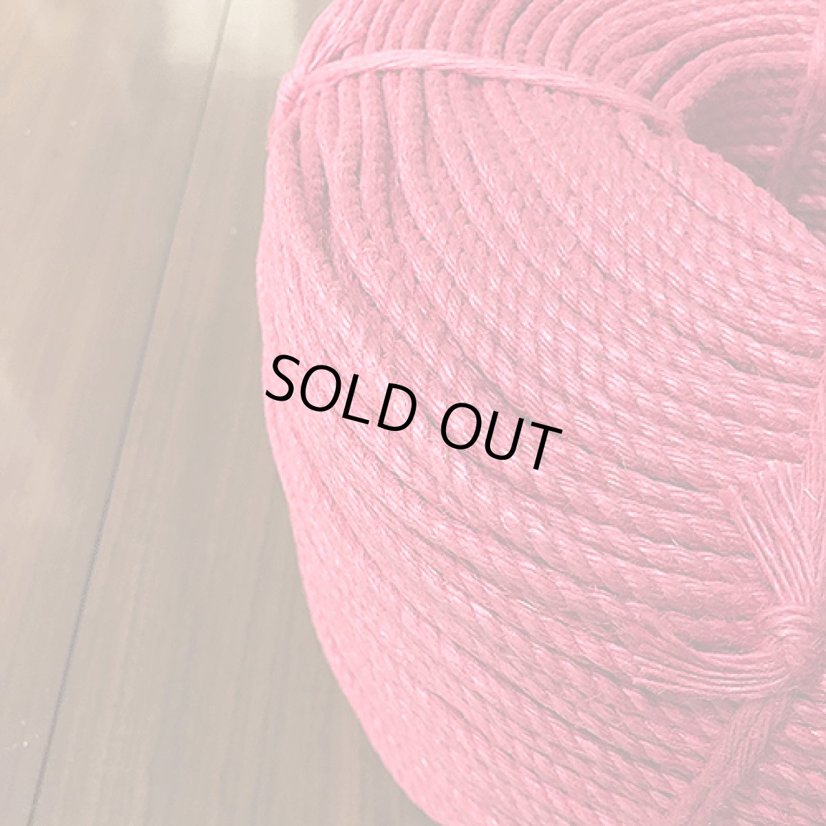 Photo2: Original jute rope (Pink color,6.0mm×300m in roll,Untreated) (2)