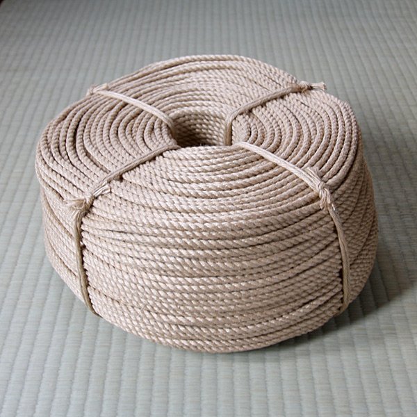 Original jute rope (Natural color,6.5mm×300m in roll,Untreated)