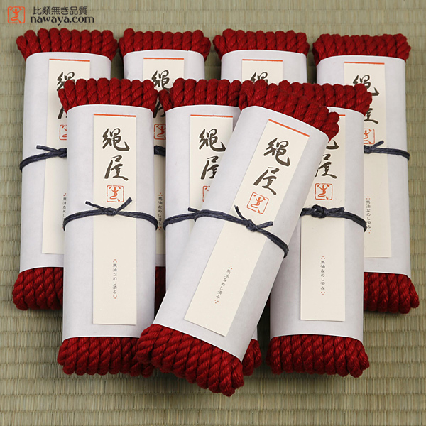 Nawaya Shibari Jute Rope Set (Red Standard 6.5mm type 8peces）